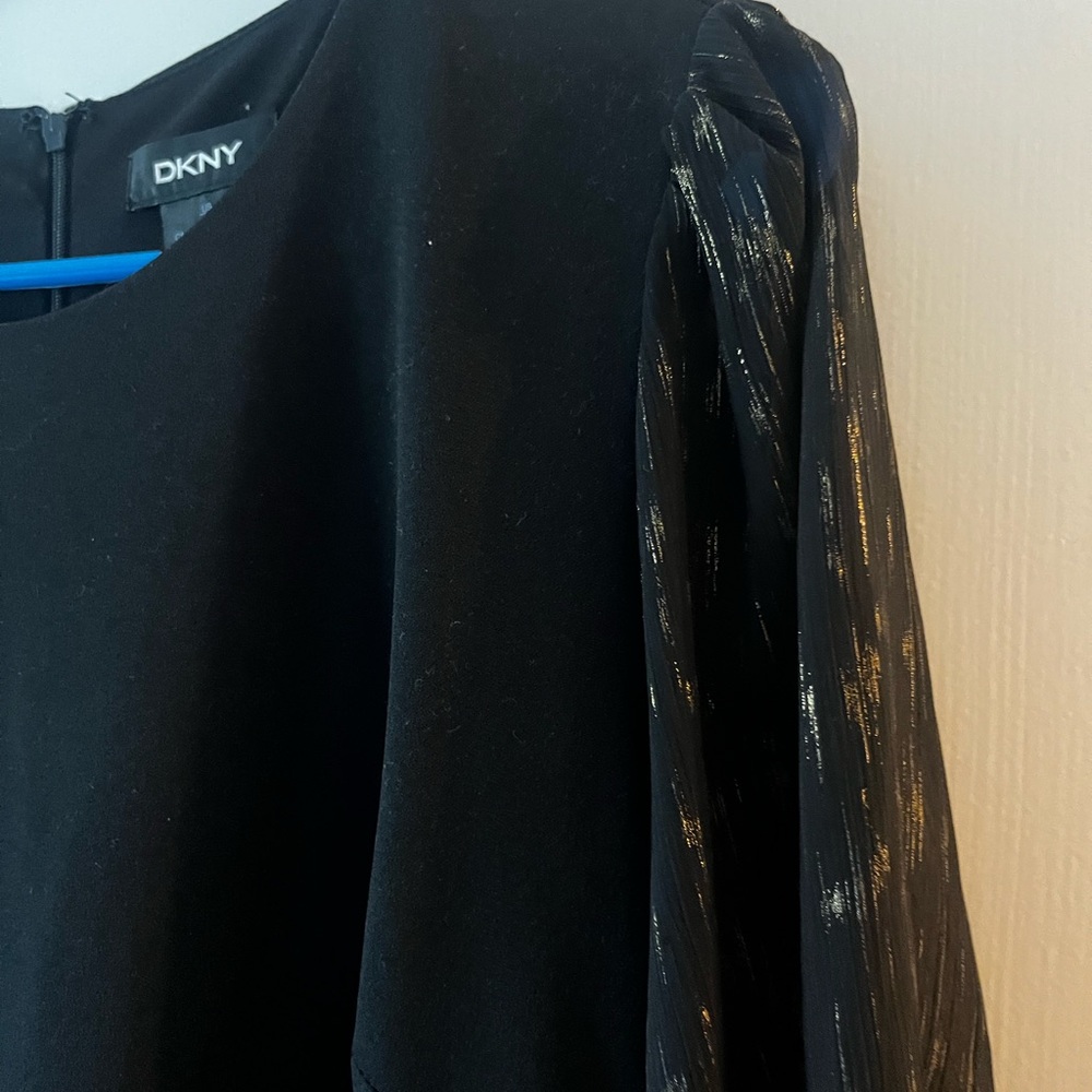 DKNY Black Dress with Shimmering Details